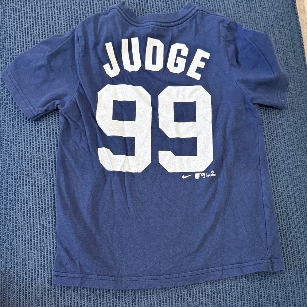 Nike Navy Blue 'Judge 99' Short Sleeve Tee (M 5/6)
